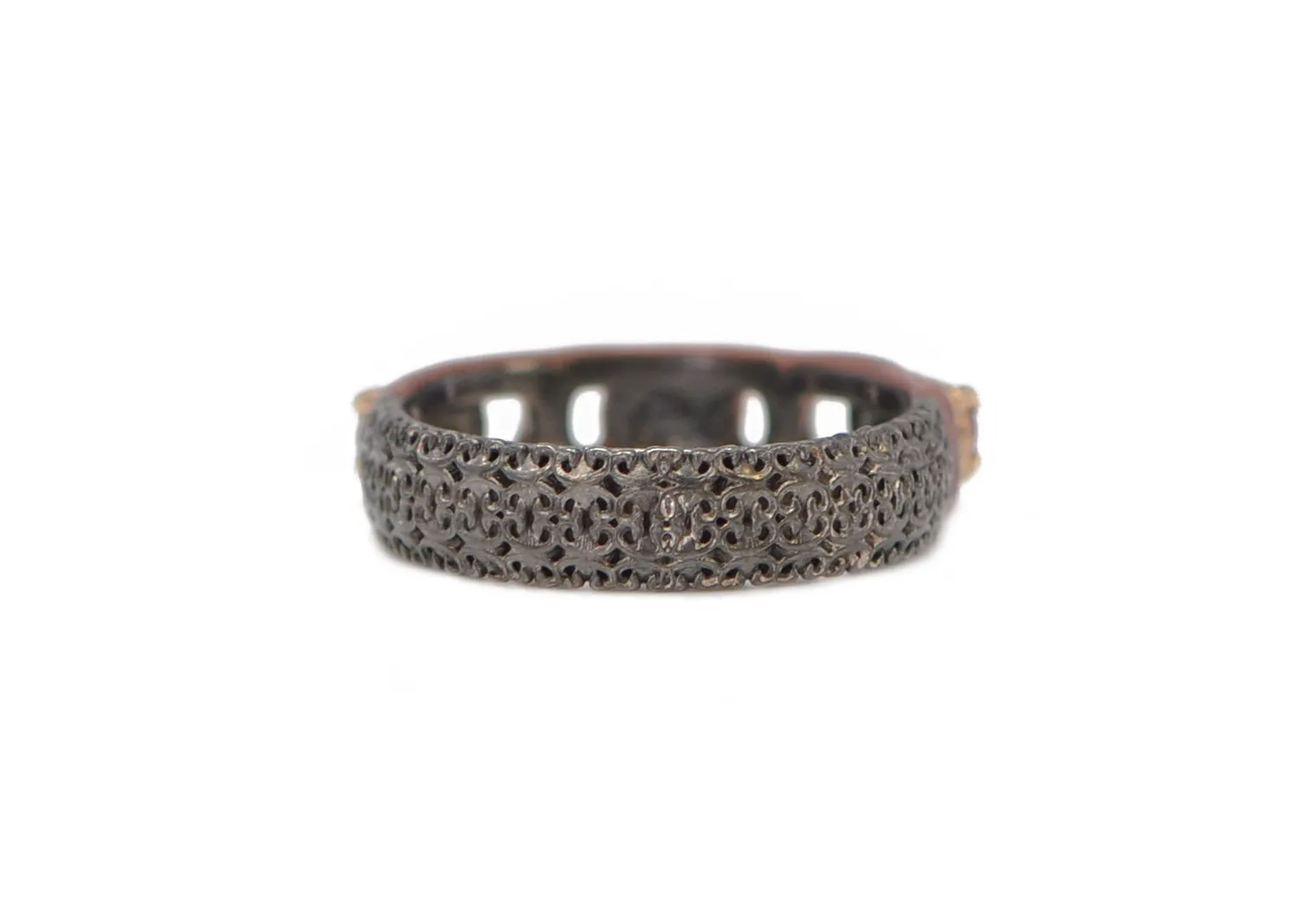 ENAMEL PAPERCLIP STACK RING