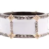 Enamel Wide Band Stack Ring