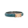Enamel with Topaz Station Stack Ring