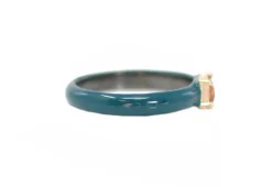Enamel with Topaz Station Stack Ring