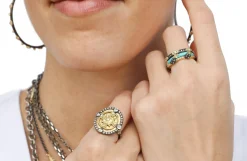 Gold Crivelli Stack Band Ring