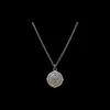 GREY AND WHITE DIAMOND DROP NECKLACE