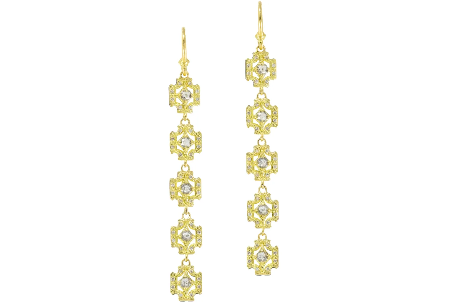 GREY DIAMONDS CRIVELLI DROP EARRING