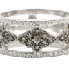 Grey Scroll Stations Stack Ring
