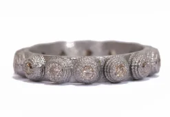 Grey Sterling Silver Stack Ring