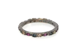 Gunmetal Sterling Silver Stack Ring