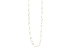 Hammered Round Link Necklace