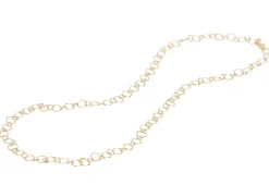 Hammered Round Link Necklace