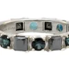 Hematite and Tourmaline Stack Ring