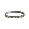 HUGGIE BRACELET WITH GREY SPINEL AND WHITE DIAMONDS