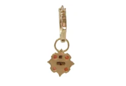 Maltese Cross Drop Earring