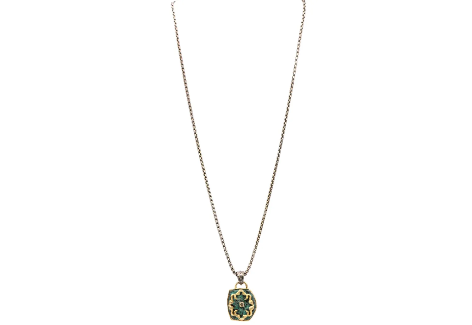 Medallion Artifact Pendant Necklace