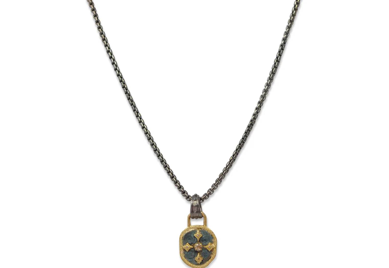 Medallion Artifact Pendant Necklace