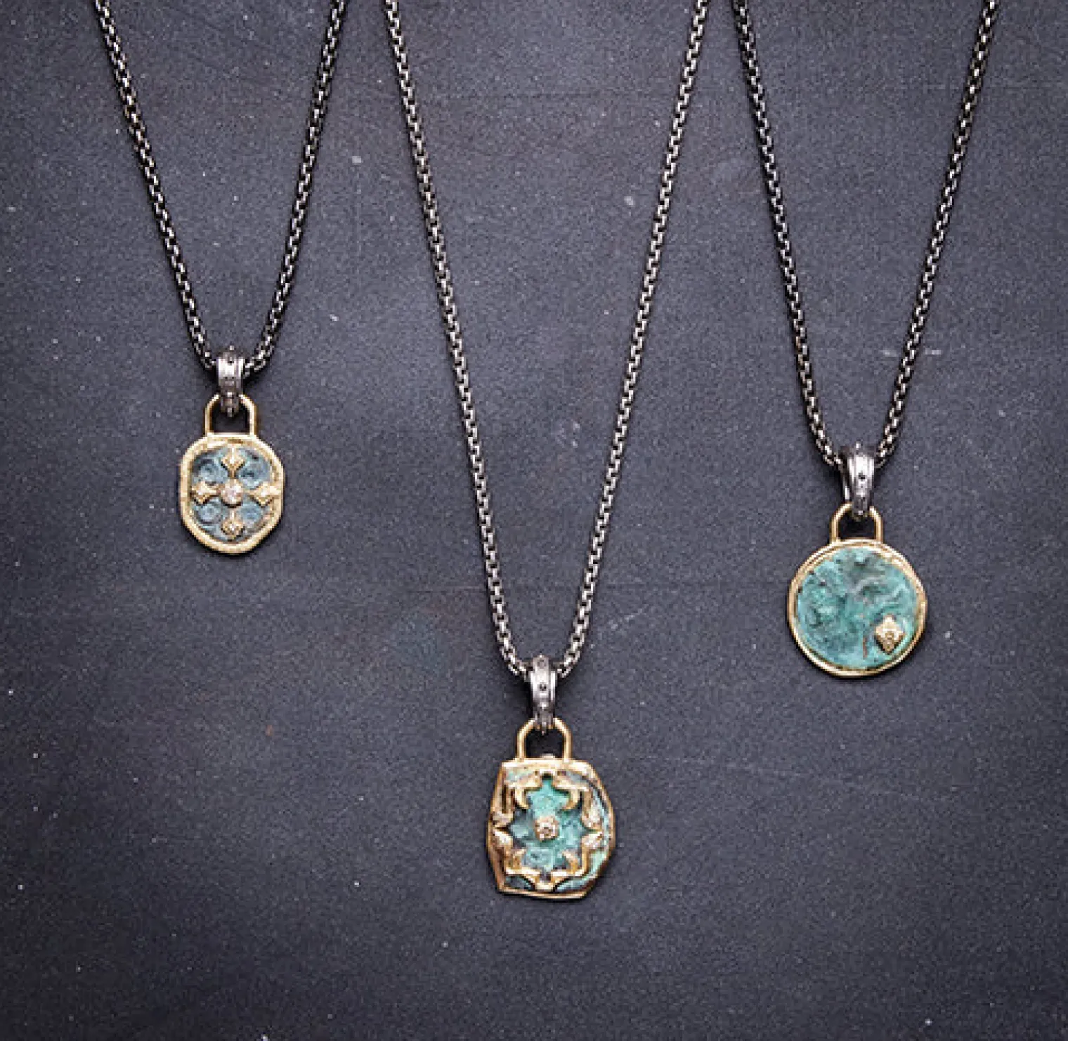 Medallion Artifact Pendant Necklace