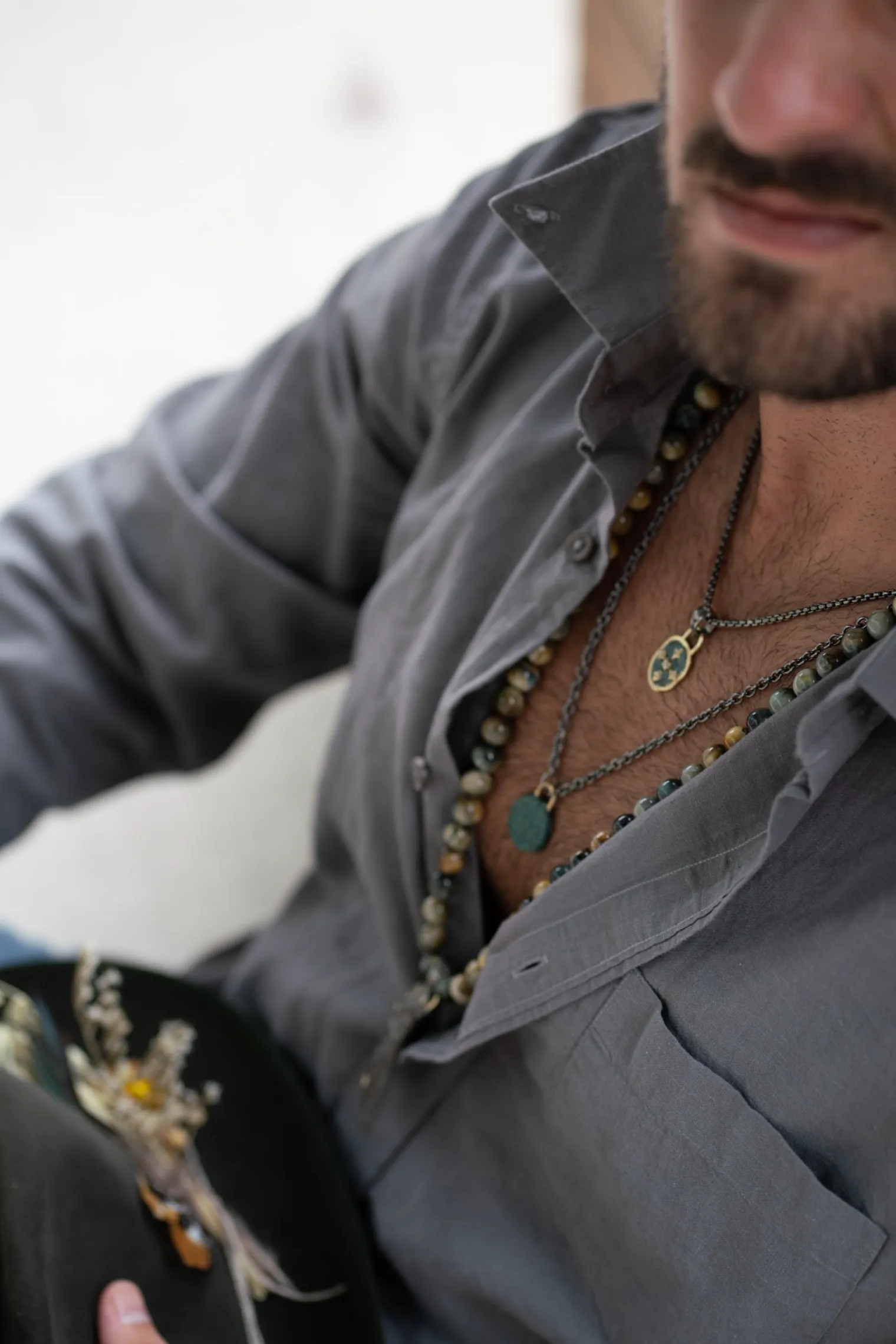 Medallion Artifact Pendant Necklace