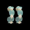 27MM BRASS ARTIFACT SIDE HOOP EARRINGS