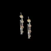 25 MM CHAMPAGNE DIAMONDS HOOP EARRINGS