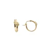 13MM FLORAL HUGGIE HOOP EARRINGS
