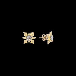 5 MM GREY DIAMONDS CRIVELLI STUD EARRINGS