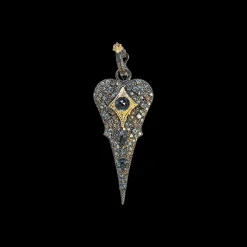 48 MM LONDON BLUE TOPAZ PAVE ENHANCER