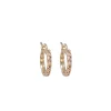13 MM MORGANITE HOOP EARRING