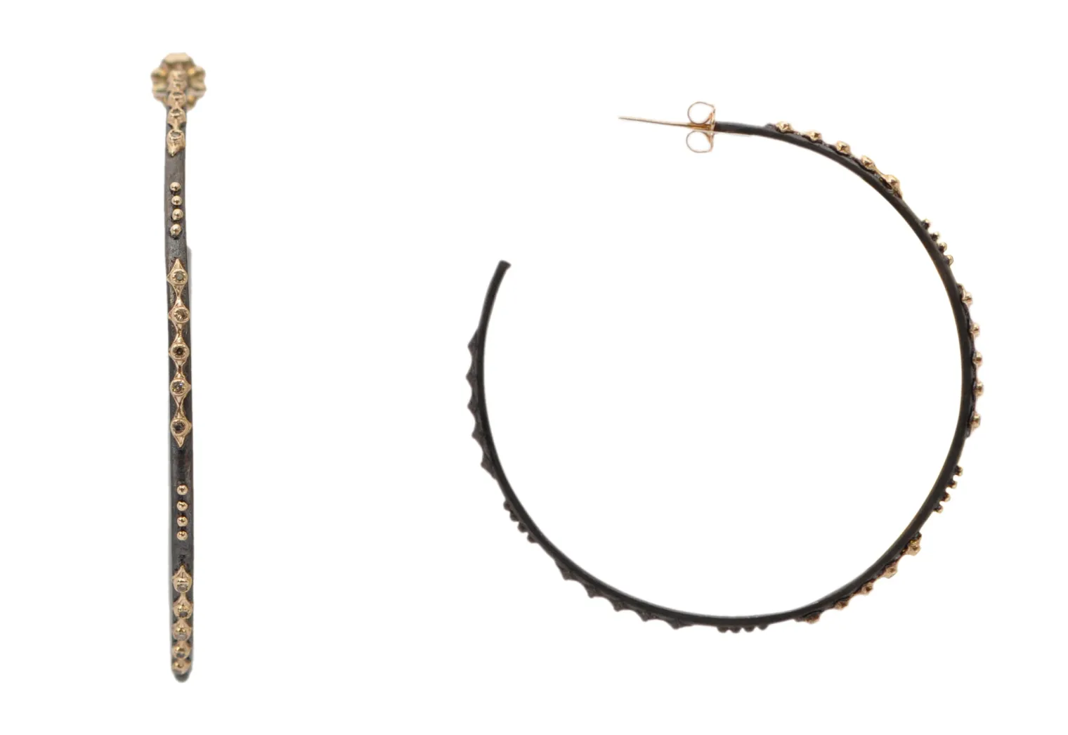 52MM ROSE GOLD MULTI-CRIVELLI HOOP EARRINGS