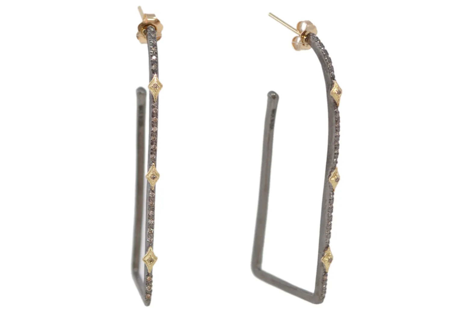 52mm Square Side Hoop Earrings