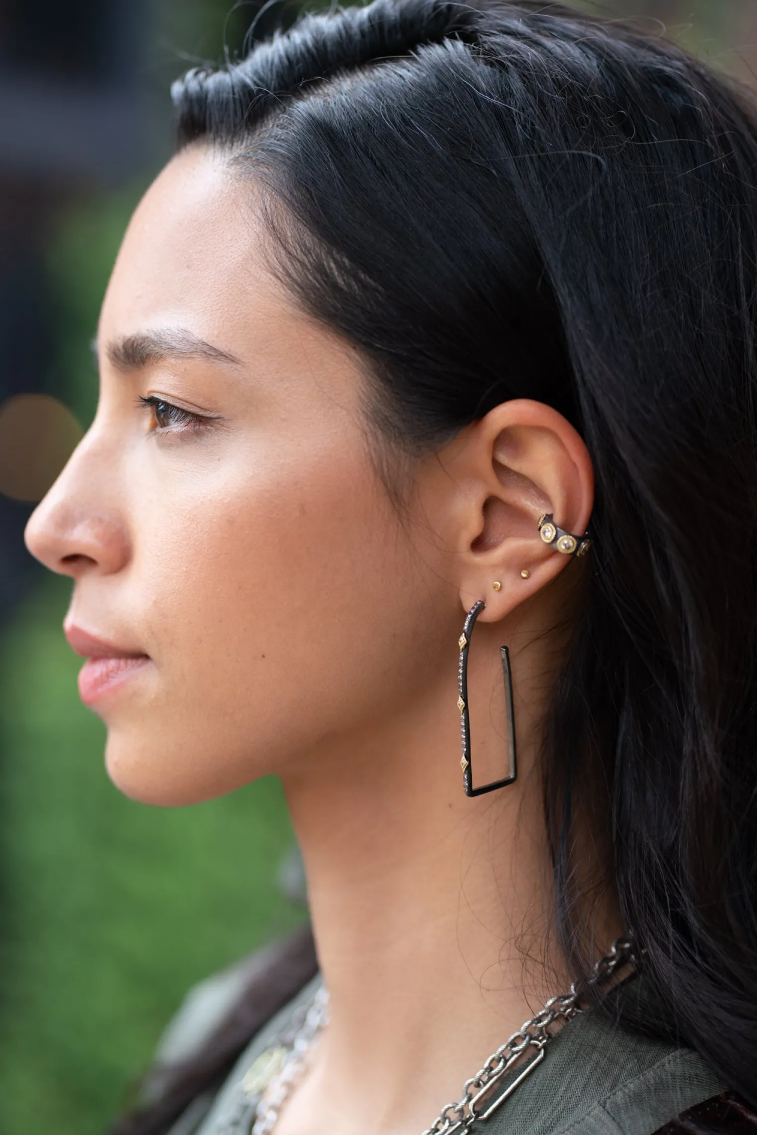 52mm Square Side Hoop Earrings