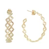 35mm Yellow Gold Hoop Earrings