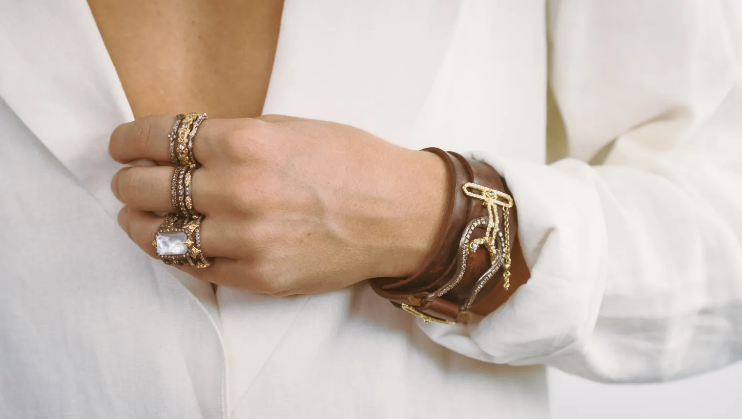 Multi Stone Band Ring