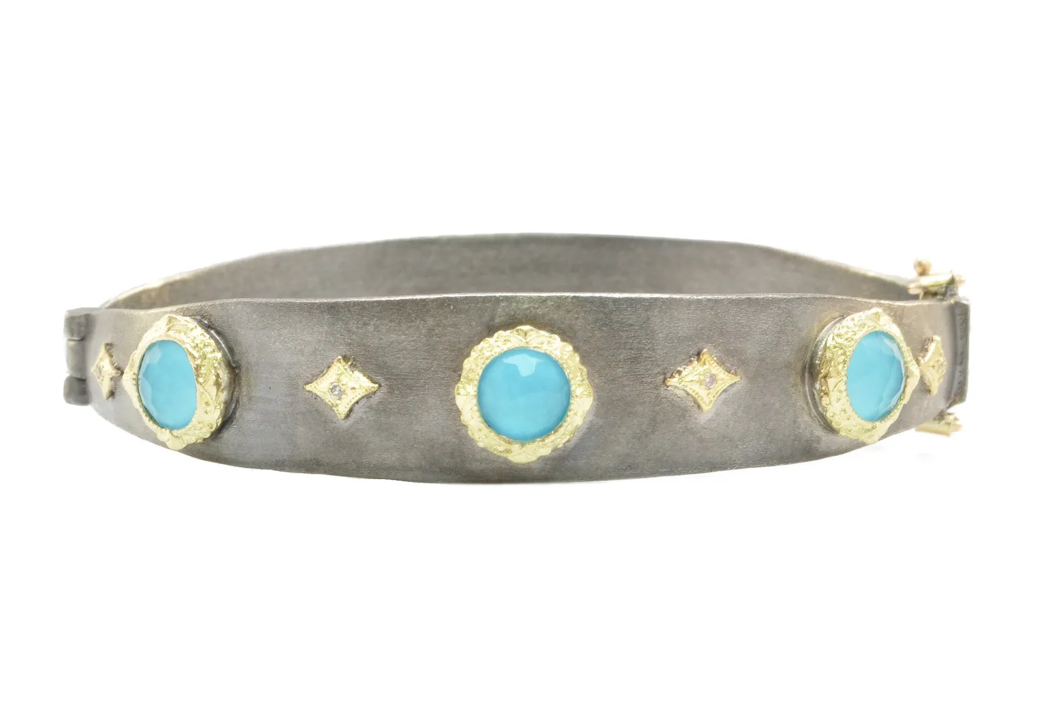 Multi-Stone Crivelli Huggie Bracelet