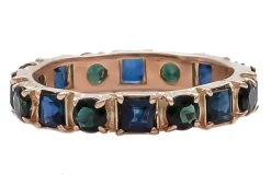 Multi-Stone Stack Band Ring