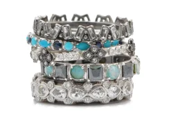 Multi-Stone Stack Band Ring
