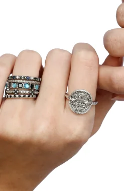 Multi-Stone Stack Band Ring