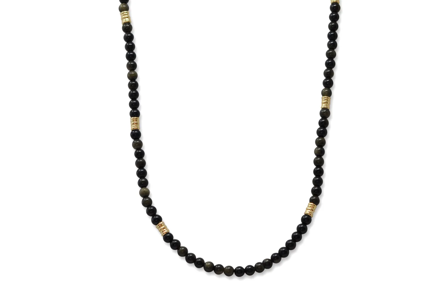 Obsidian Beaded Necklace