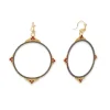 Open Circle Drop Earrings