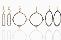 Open Circle Drop Earrings