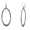 Open Oval Drop Earrings