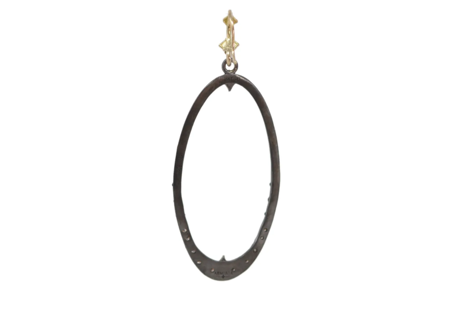 Open Oval Drop Earrings