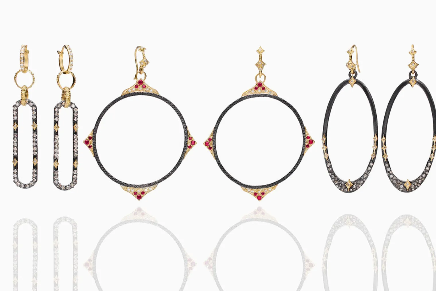 Open Oval Drop Earrings