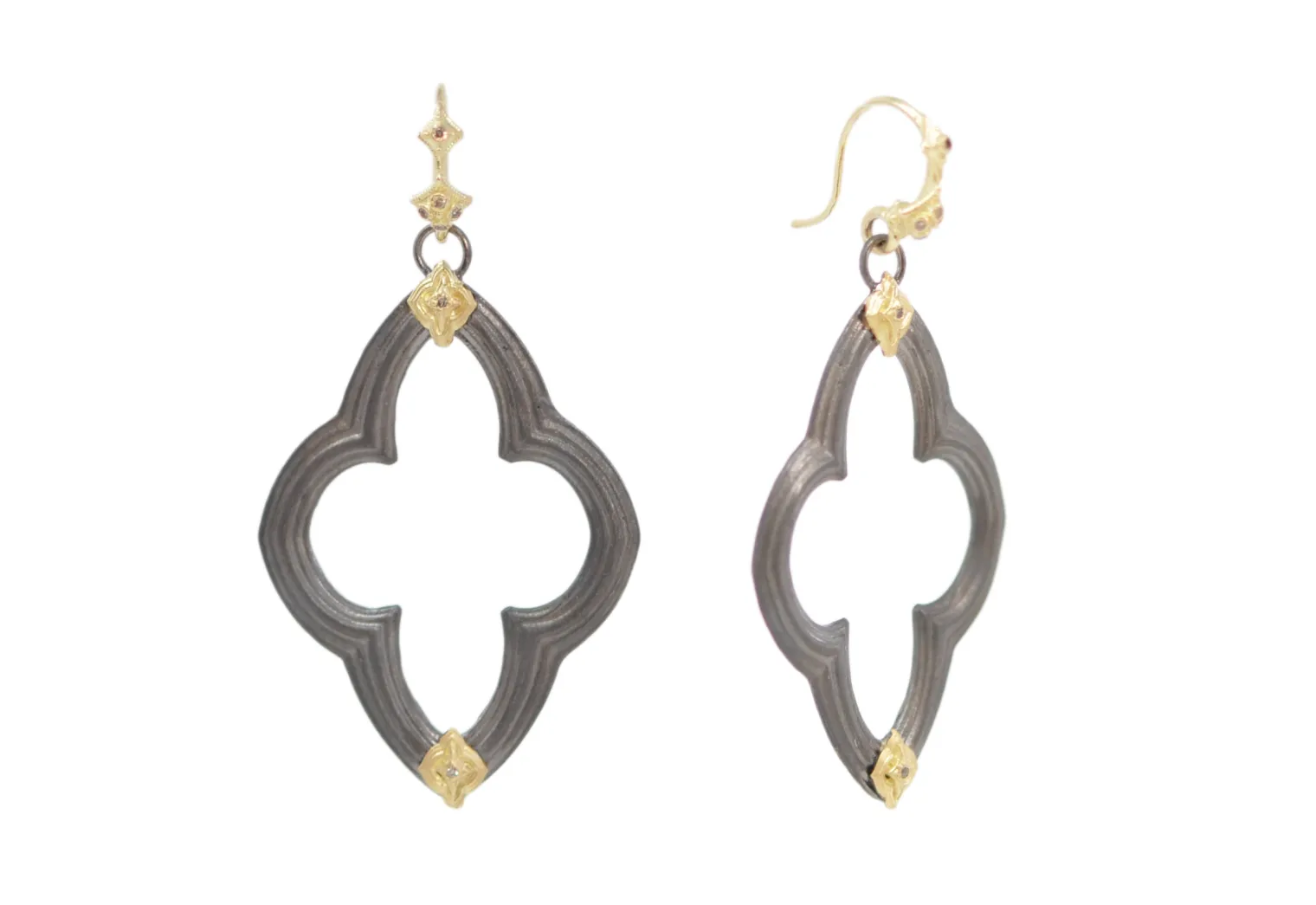 Open Scroll Drop Earrings