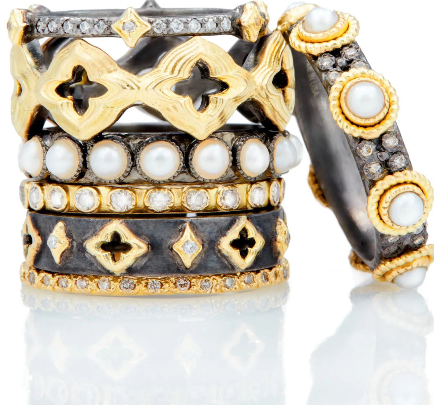 Open Scroll Wide Band Ring