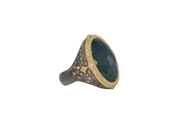 Oval Bloodstone Statement Ring