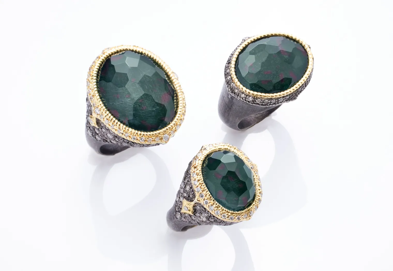 Oval Bloodstone Statement Ring