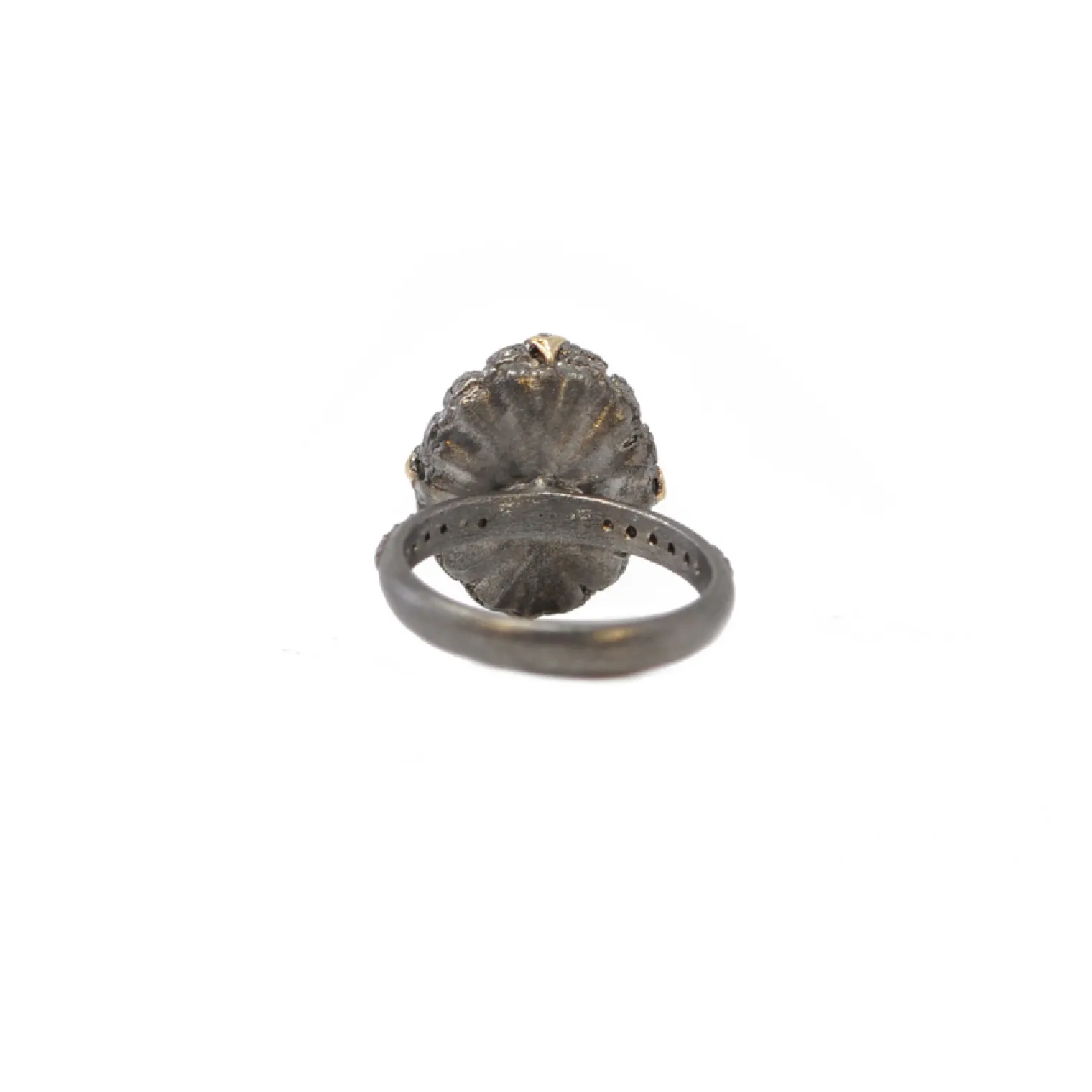 OVAL EMERALD AND CRIVELLI STATEMENT RING