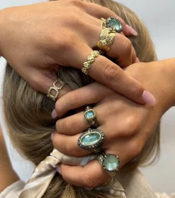 OVAL EMERALD AND CRIVELLI STATEMENT RING