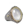 OVAL TURKISH CHALCEDONY STATEMENT RING