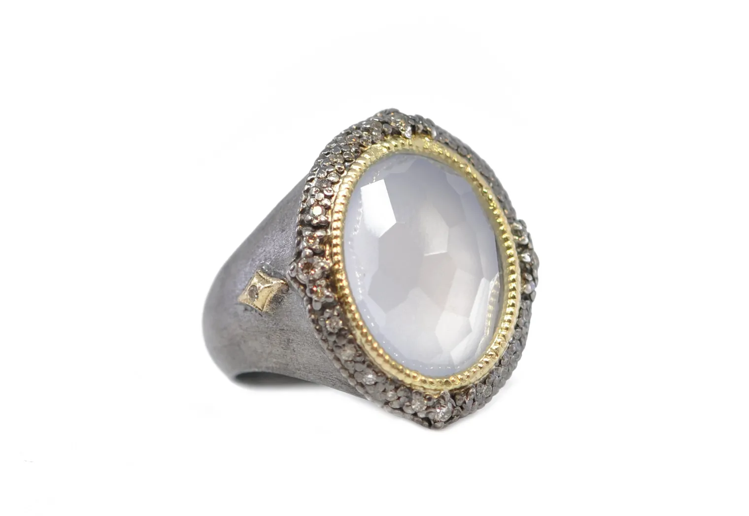 OVAL TURKISH CHALCEDONY STATEMENT RING