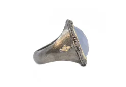 OVAL TURKISH CHALCEDONY STATEMENT RING