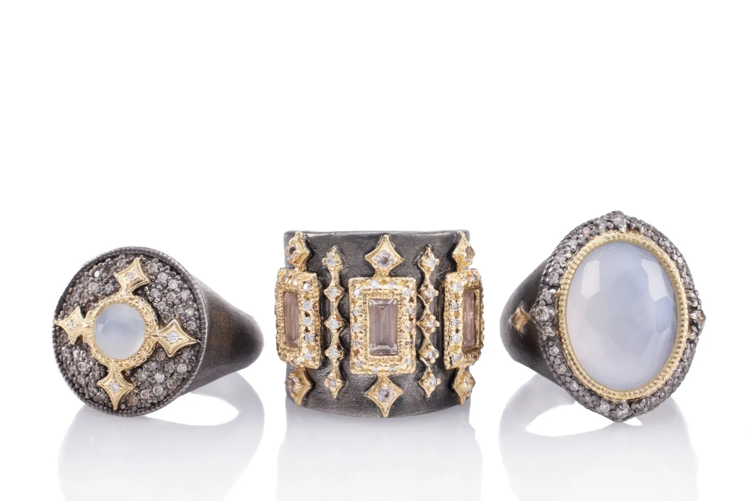 OVAL TURKISH CHALCEDONY STATEMENT RING